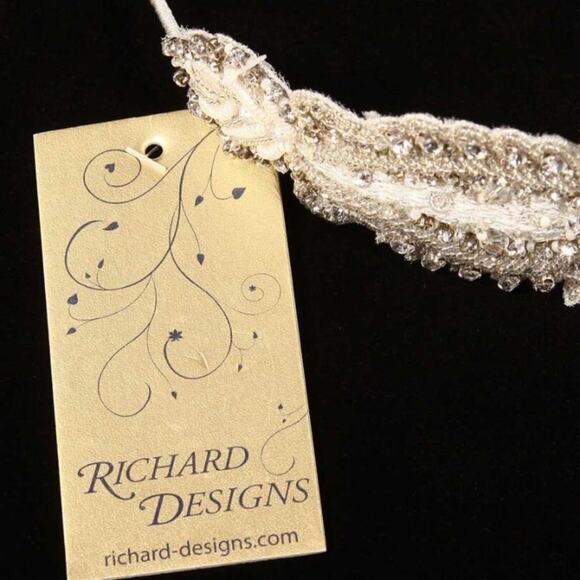 Richard Designs TR2019A Bridal Beaded Crystals Headpiece Formal Headband